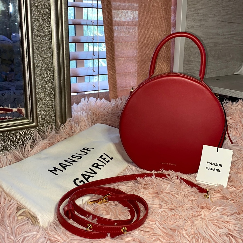 Mansur Gavriel Red Circle Bag